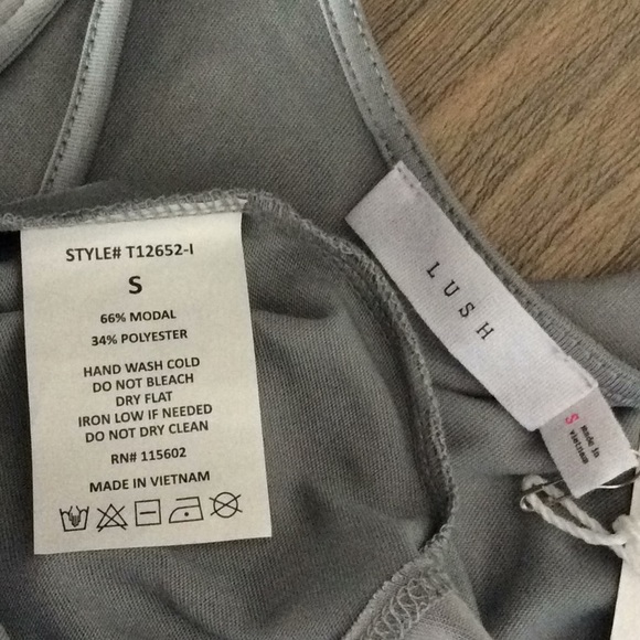 Gray Overlap Top - Picture 6 of 6